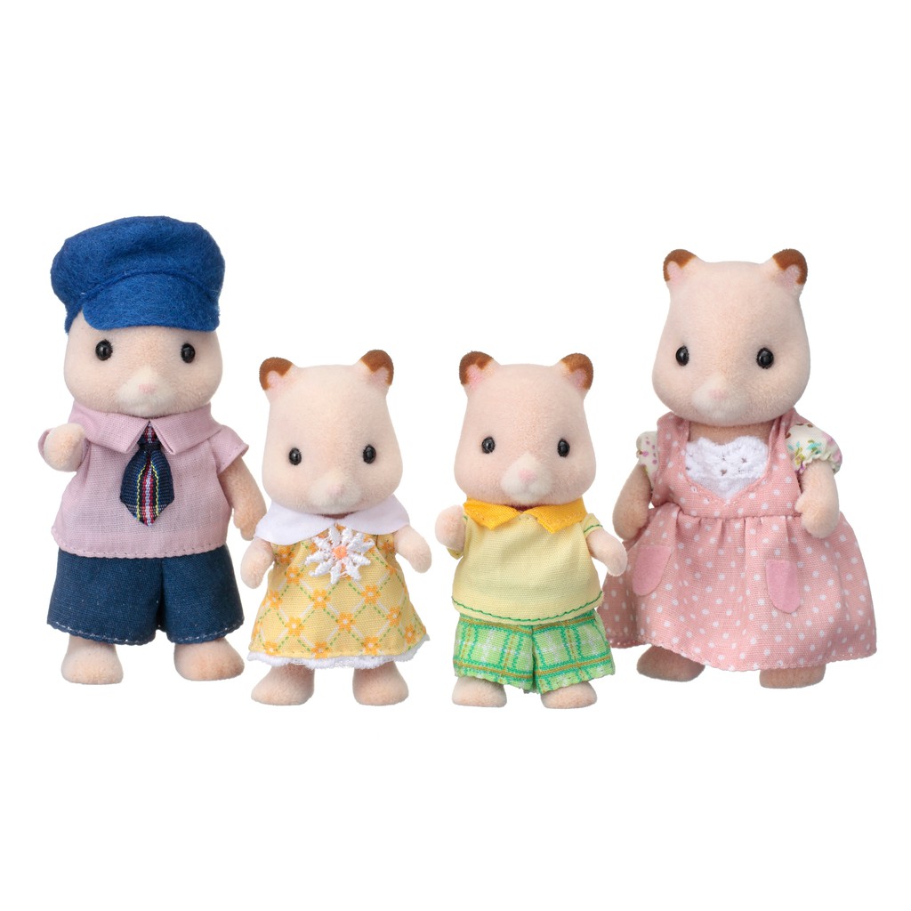 [Mã BMLT300 giảm 10% đơn 499K] Đồ chơi nhập vai Gia đình Chuột hamster 4 thành viên Epoch Sylvanian Families