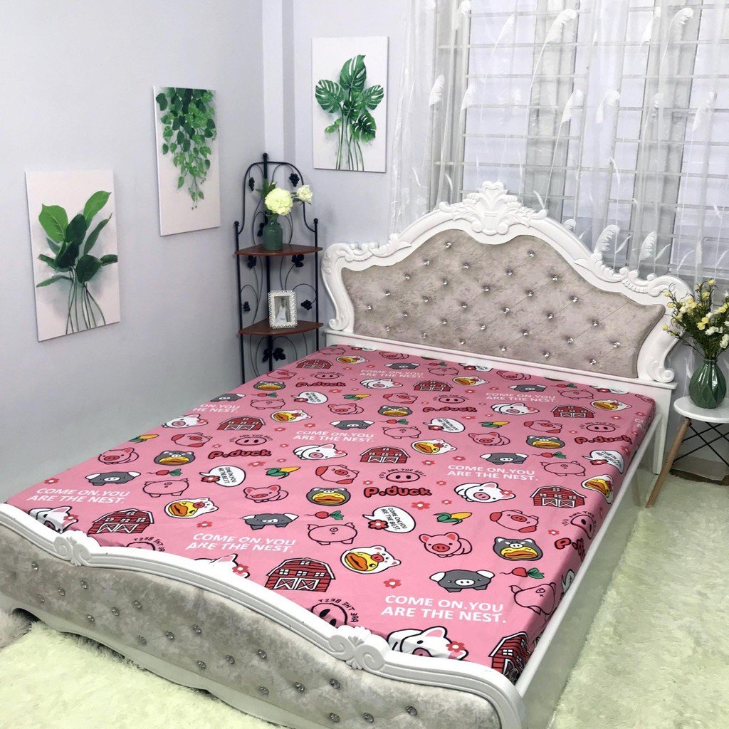 (Giá Sốc)  Ga chống thấm cotton HÀN QUỐC - Drap chống nước cotton bảo vệ đệm - KHÔNG KÈM VỎ GỐI - có nhiều mẫu
