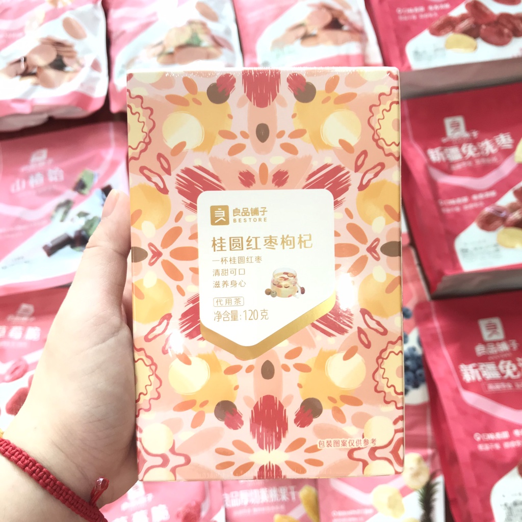 Trà nhãn táo đỏ kỷ tử, trà hoa cúc kỷ tử 120gr Bestore