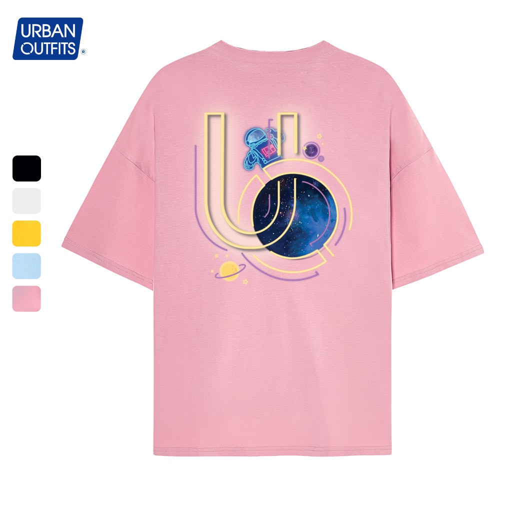 Áo Thun Tay Lỡ Nữ Nam Form Rộng URBAN OUTFITS In Galaxy UO ATO12 Cotton 4 Chiều Local Brand