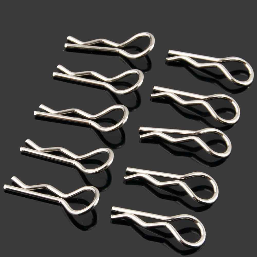 Bộ 8 Kẹp Bằng Thép Không Gỉ Cho Mô Hình Xe Hơi Điều Khiển Từ Xa 1/16 1/10 1/8 HSP HPI Himoto