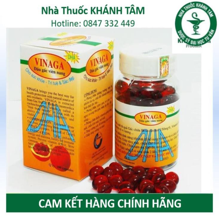 Dầu gấc VINAGA-DHA - Dầu gấc viên nang - vinagac _Khánh Tâm ! !