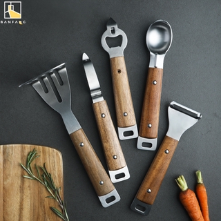 BANFANG Dụng cụ gọt vỏ chế biến khoai tây đa chức năng chất liệu thép không gỉ