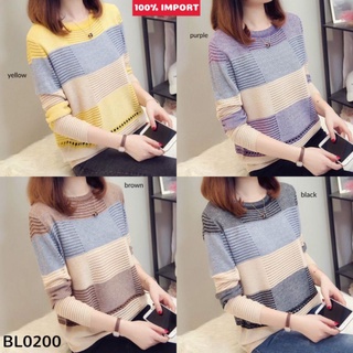 Áo Sweater Dệt Kim BL0200 Nhiều Màu Lựa Chọn