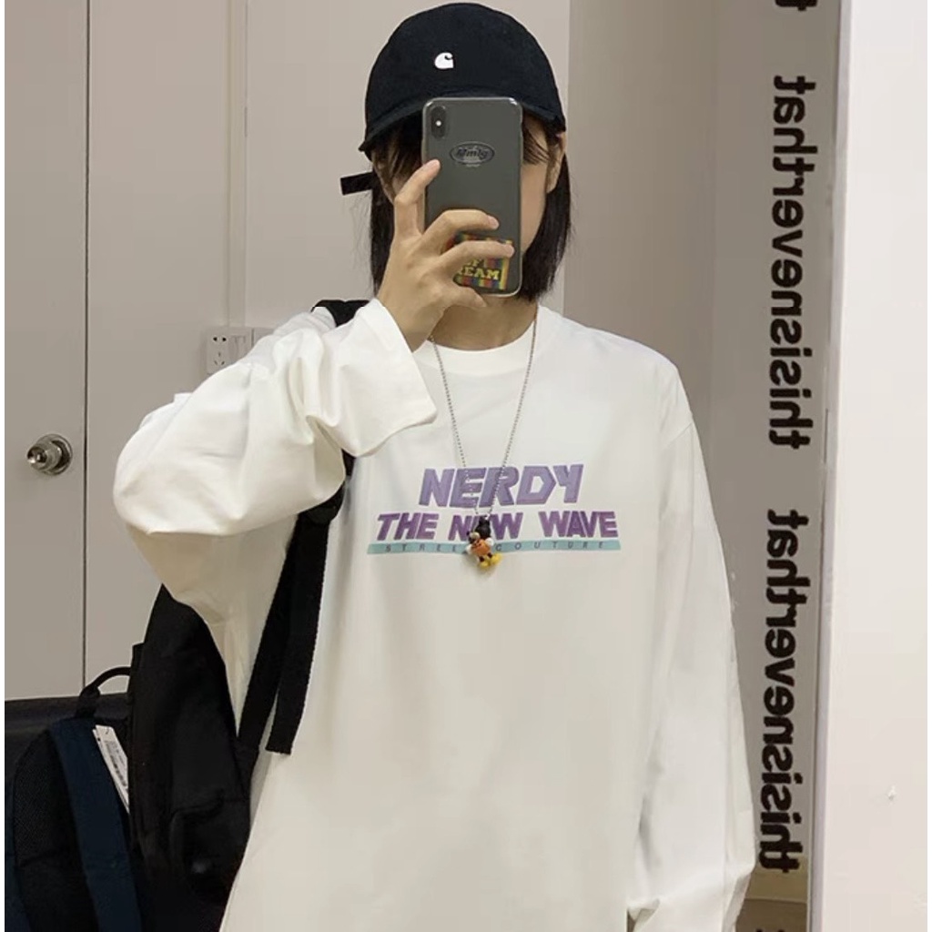 Áo thun tay dài form rộng NEKO.SG, Áo thun Streetwear Ulzzang SWT28
