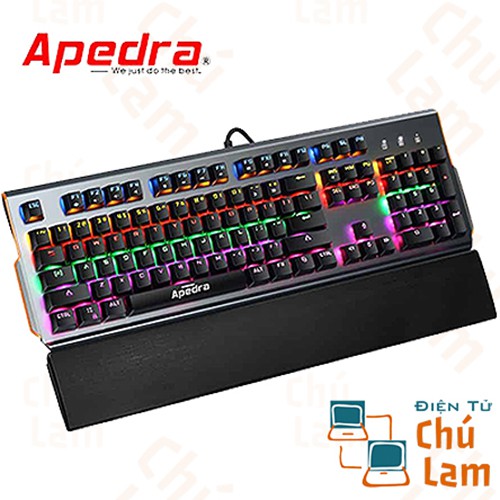 Bàn phím cơ game thủ Apedra MK-X90 104 phím led RGB - Hàng Nhập Khẩu