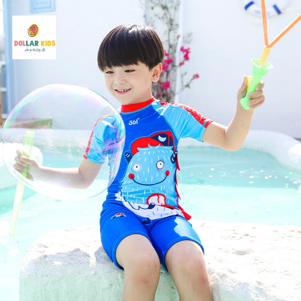 Bộ Đồ Bơi Cho Bé Trai Dollarkids Dành Cho Trẻ Từ 2 Tuổi Đến 12 Tuổi Vải Mềm Mịn Thoáng Mát