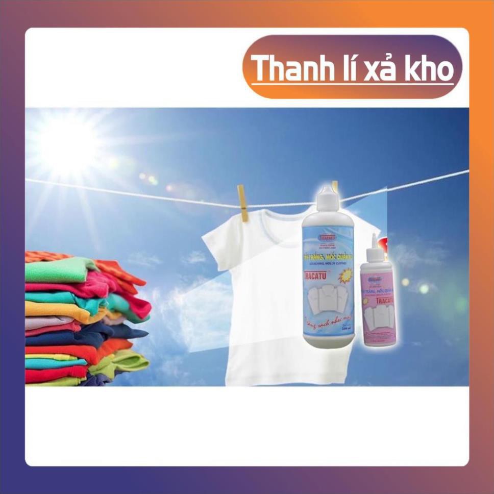 [CCS18] [FREESHIP-XẢ KHO] Tẩy Trắng Tẩy Mốc Quần Áo TRACATU Chai 500ml Tẩy Được Cả Quần Áo Màu