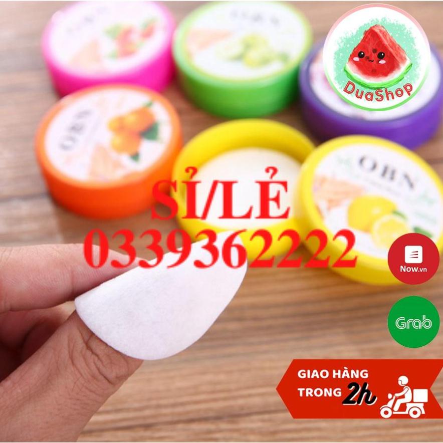 [ HAIANHSHOP ] [32 tờ] Hộp tẩy sơn móng tay OBN mùi hoa quả - Axetol dạng hộp giấy siêu tiện dụng  Duashop &gt;