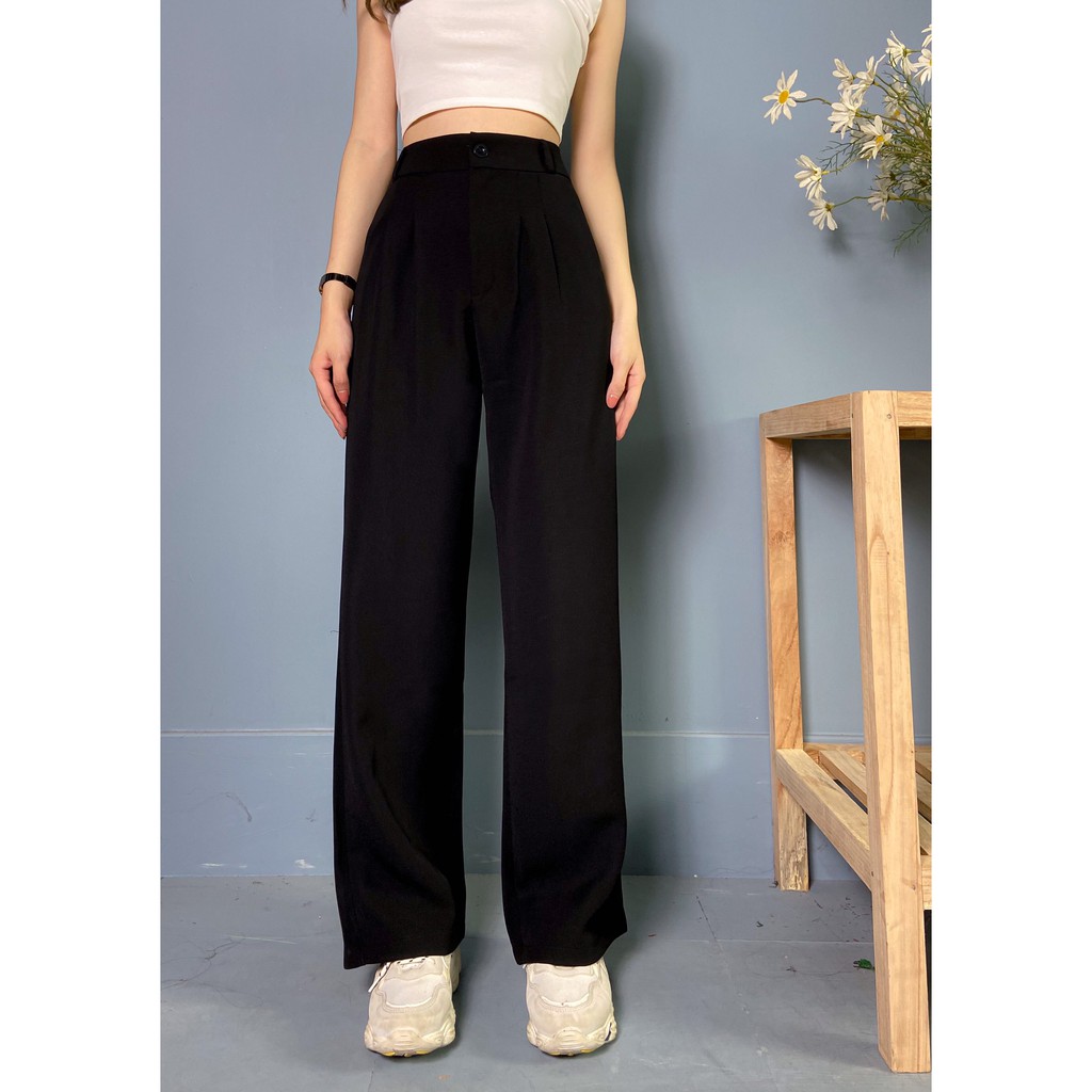 Quần ống rộng culottes xuông dài 100cm Q3100