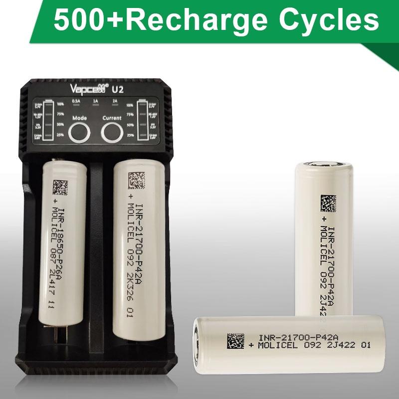 Pin li ion Molicel INR 21700 P42A 45A 4200mah - pin chuyên dụng đèn pin siêu sáng