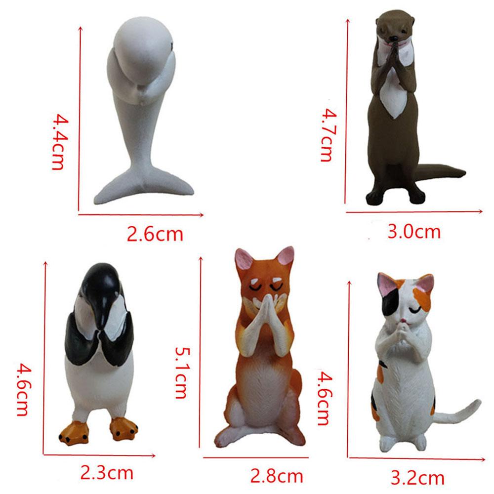 Bộ Sưu Tập Mô Hình Nhân Vật Chó Shiba Chim Cánh Cụt 5 Món