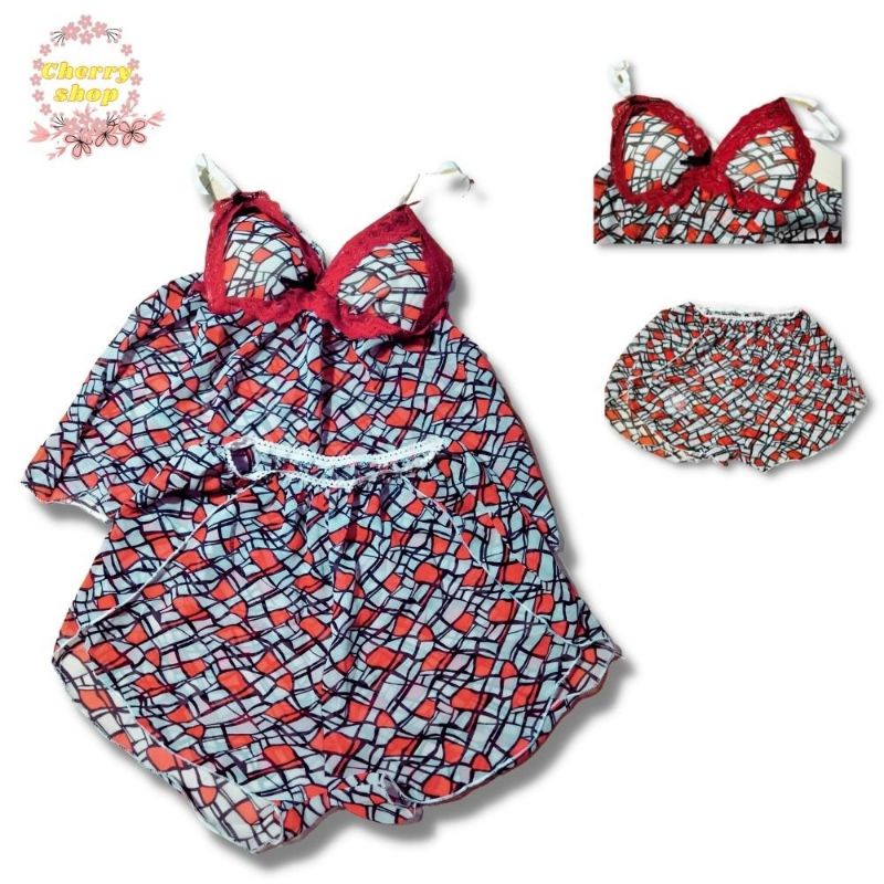 BỘ NGỦ SEXY VOAN CÓ MÚT NGỰC (Hình + video thật từ shop) | BigBuy360 - bigbuy360.vn