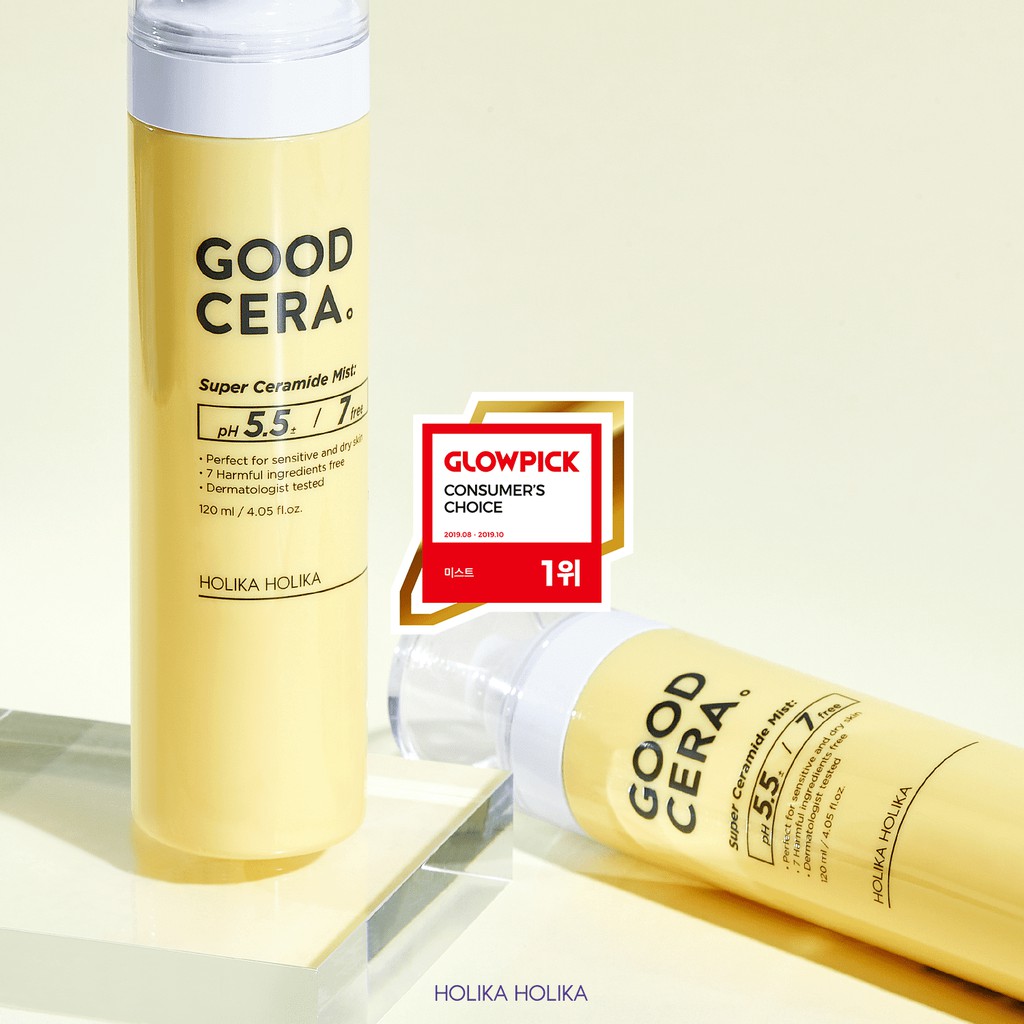 Xịt Khoáng Hàn Quốc Holika Holika Good Cera Super Ceramide cấp ẩm cân bằng pH bảo vệ da mịn màng 120ml