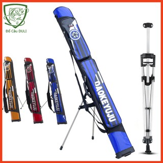 TÚI ĐỰNG CẦN CÂU 2 ngăn 1m25 dạng cứng chuyên bao đựng cần câu tay phụ kiện câu đài TDC-5 ( giá siêu khuyến mại )