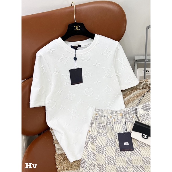 Set áo + chân váy LV hàng quảng châu cao cấp