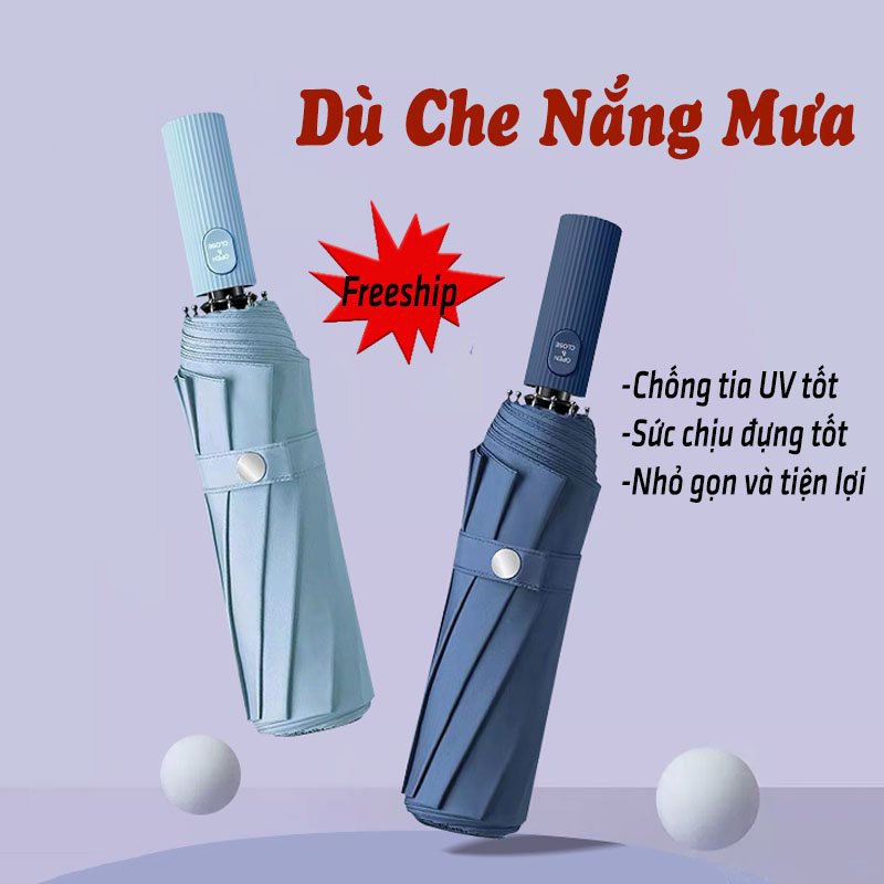 Ô Dù, Ô Che Nắng 12 Nan Chống Tia UV LEON OFFICIAL