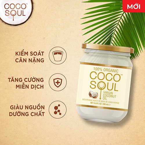 Dầu dừa Organic Thuận Phát 100% Nguyên Chất Coco Soul 200ml