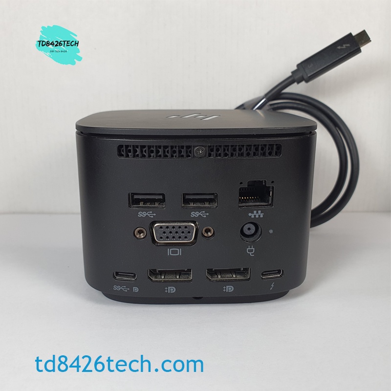Dock HP Thunderbolt G2 - Docking Station HP Thunderbolt 3 cho Laptop HP, Dell, Thinkpad xuất 2 màn 4K 60hz