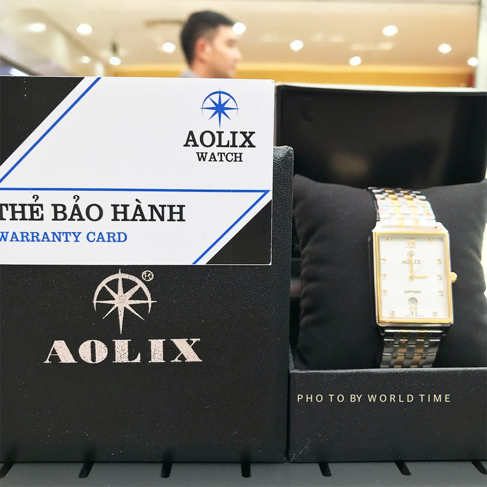 Đồng hồ Nam Aolix AL 9159G [Full hộp + thẻ bảo hành] Kính Sapphire chống xước - chống nước