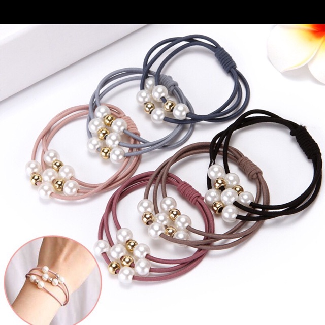 [ FREESHIP 50K ] - Sỉ 10 dây cột tóc chun tóc đính trai đẹp y hình (sỉ sll giá rẻ)