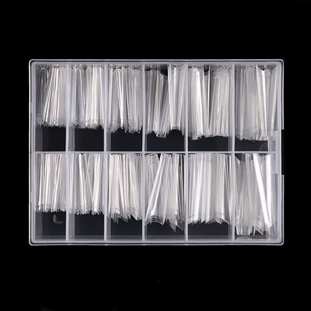 Vỏ Acrylic Trong Suốt 12 Kích Cỡ Chuyên Dụng Trang Trí Móng Tay Nghệ Thuật