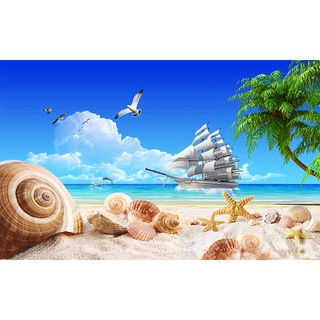 TRANH DÁN TƯỜNG 3D THUẬN BUỒM XUÔI GIÓ