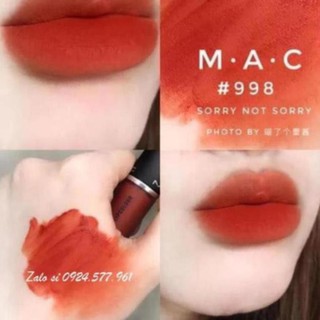 Son kem Mac chính hãng Power kiss liquid 998, 991, 989, 992 full box có bill date tới 2023