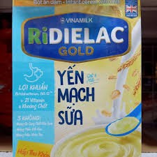 [HSD 2022] BỘT ĂN DẶM RIDIELAC GOLD YẾN MẠCH SỮA - HỘP GIẤY 200G