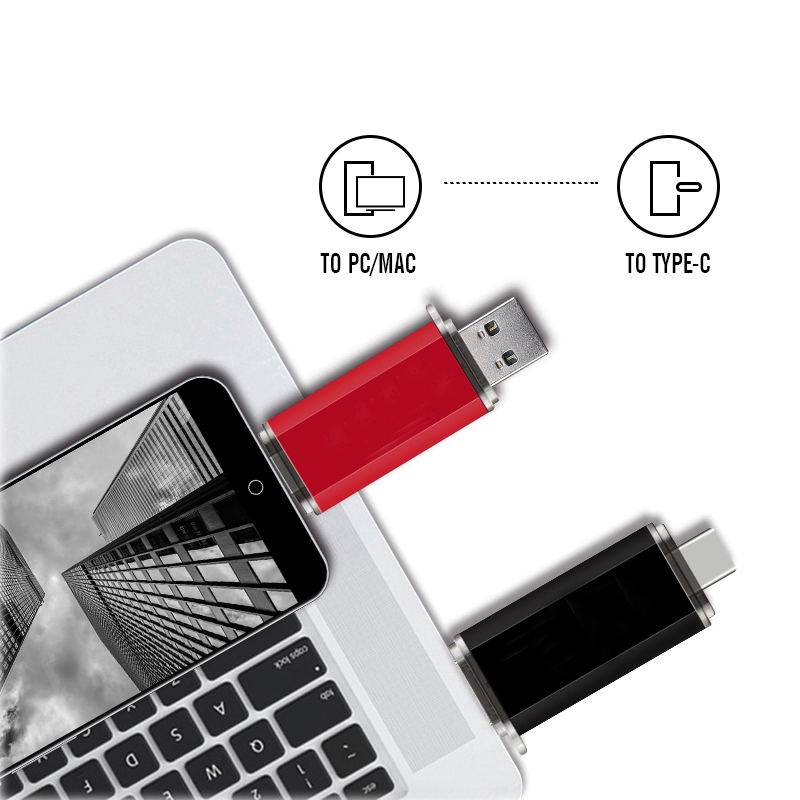 USB hai đầu Usb 3.0 128gb type C và Micro Usb 64gb