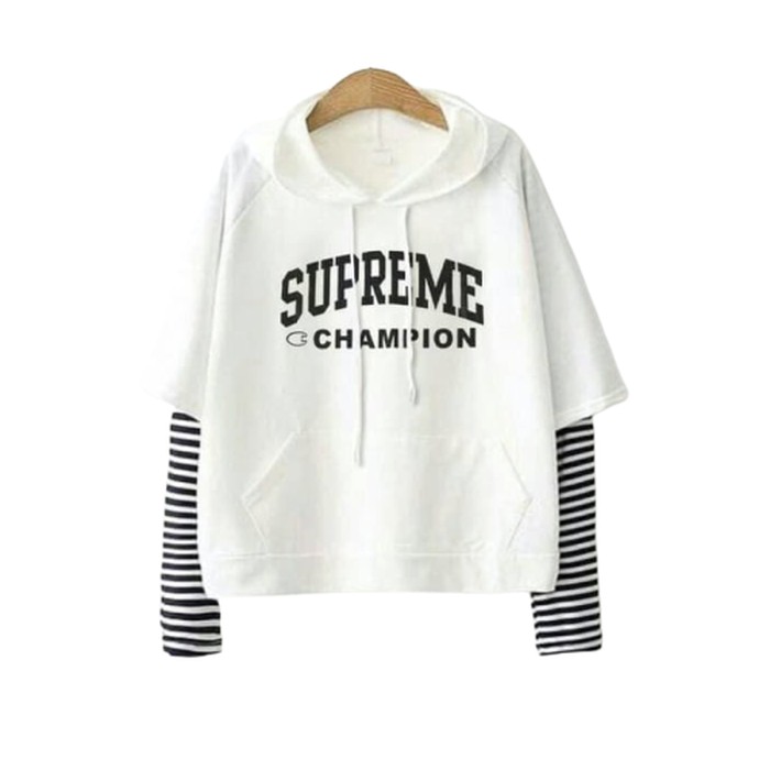 Áo Hoodie In Chữ Supreme Champion Thời Trang Cho Nữ