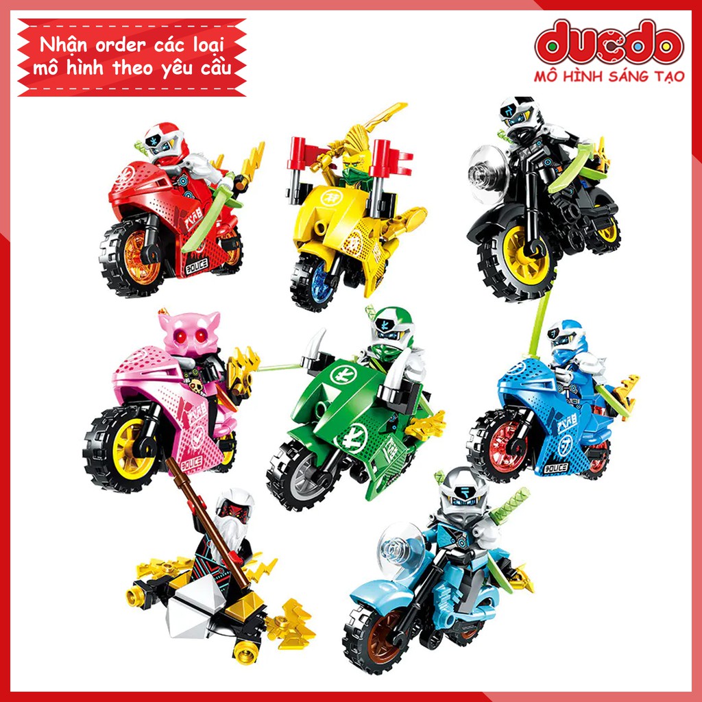 [Đóng túi] PRCK 61040 Combo 8 nhân vật Ninjago ss 12 full đồ - Đồ chơi Lắp ghép Xếp hình Minifigures Ninja Mô hình LeLe