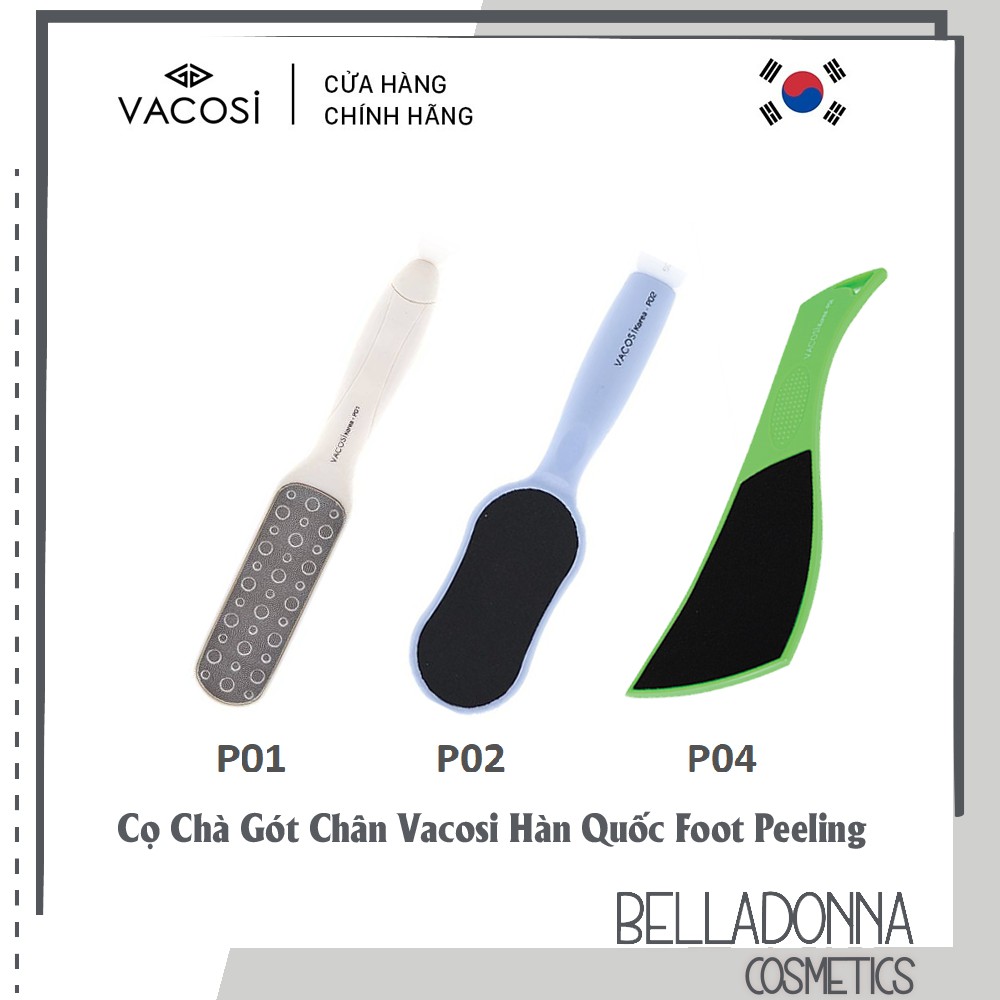 [HÀNG CHÍNH HÃNG] Cọ Chà Gót Chân Vacosi Hàn Quốc Foot Peeling Các Loại