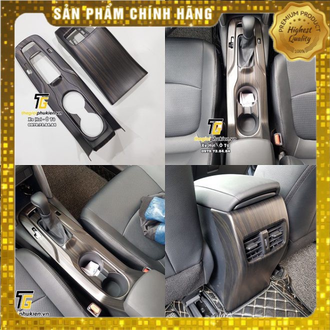 Ốp nội thất vân gỗ Toyota Corolla Cross Cao cấp
