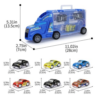 Set 6 Mô Hình Xe Tải Đồ Chơi Mini Cho Bé