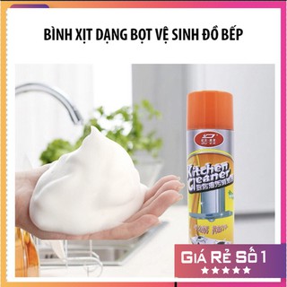 Bình xịt bếp Kitchen clear cam siêu mạnh, bình xịt vết bẩn inox