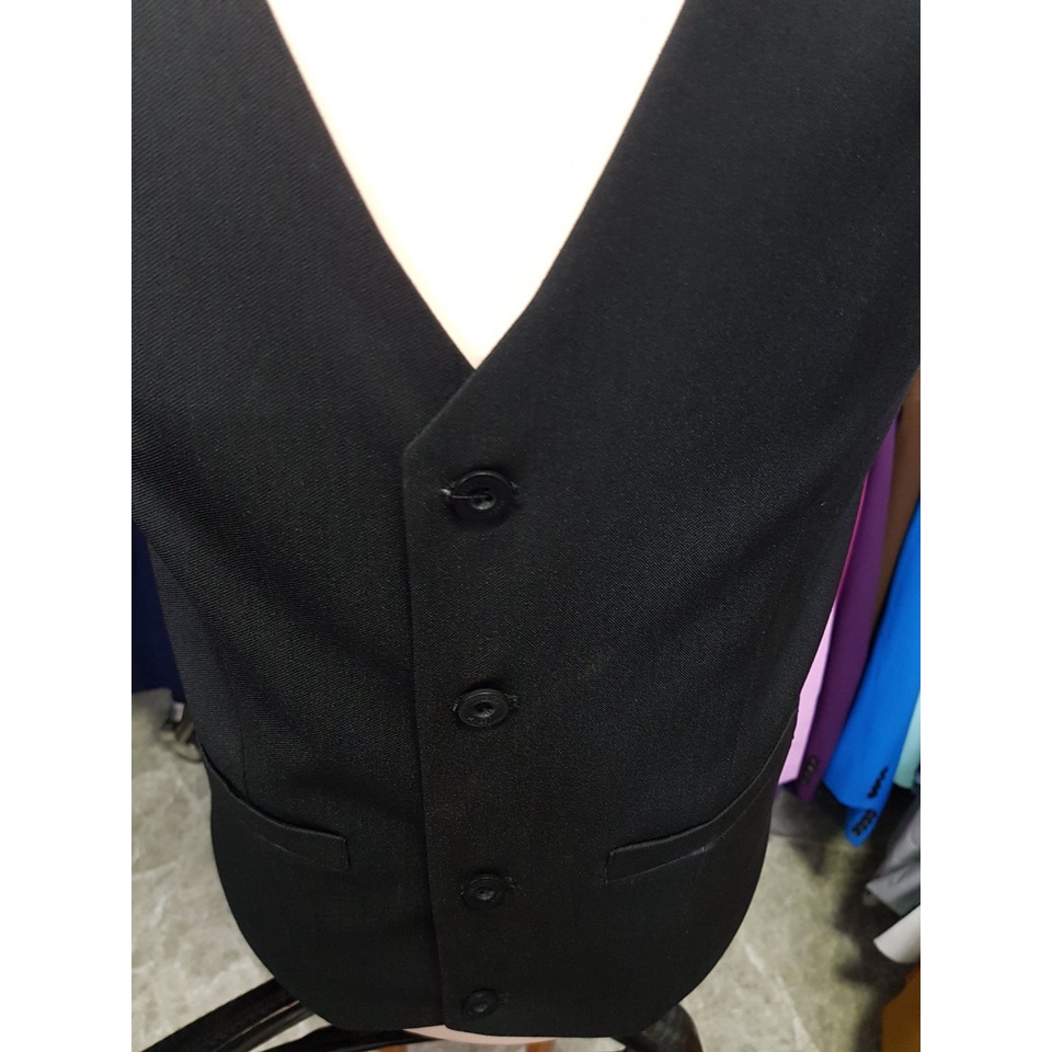 Áo gile đen nam ôm body trẻ trung năng động chất liệu vải mềm mỏng