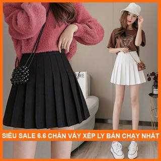 Chân váy xếp li ngắn chữ A kiểu Tennis lưng cao, chân váy ngắn chữ a xếp ly đẹp 2022