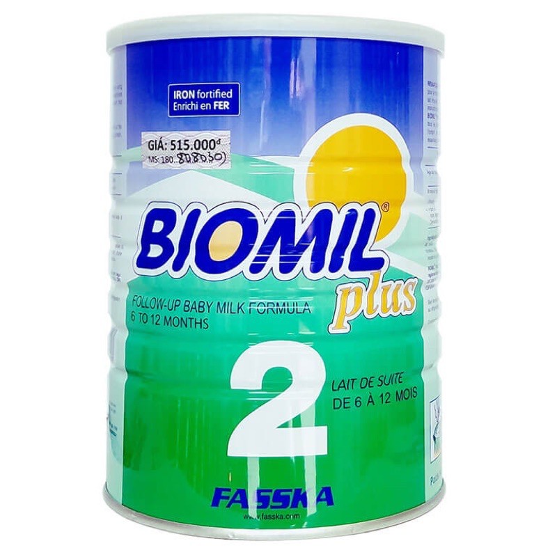 [Chính hãng] Sữa Biomil số 2 lon 800g, công thức sinh học Bỉ, 6-12 tháng hsd 2022