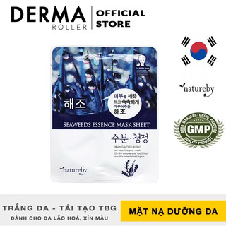 Mặt Nạ Rong Biển Seaweeds Essence Mask Sheet dưỡng da phục hồi cấp ẩm - NATUREBY - HÀN QUỐC