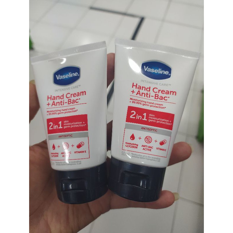 (Hàng Mới Về) Kem Dưỡng Da Tay Vaseline 50ml Chống Vi Khuẩn