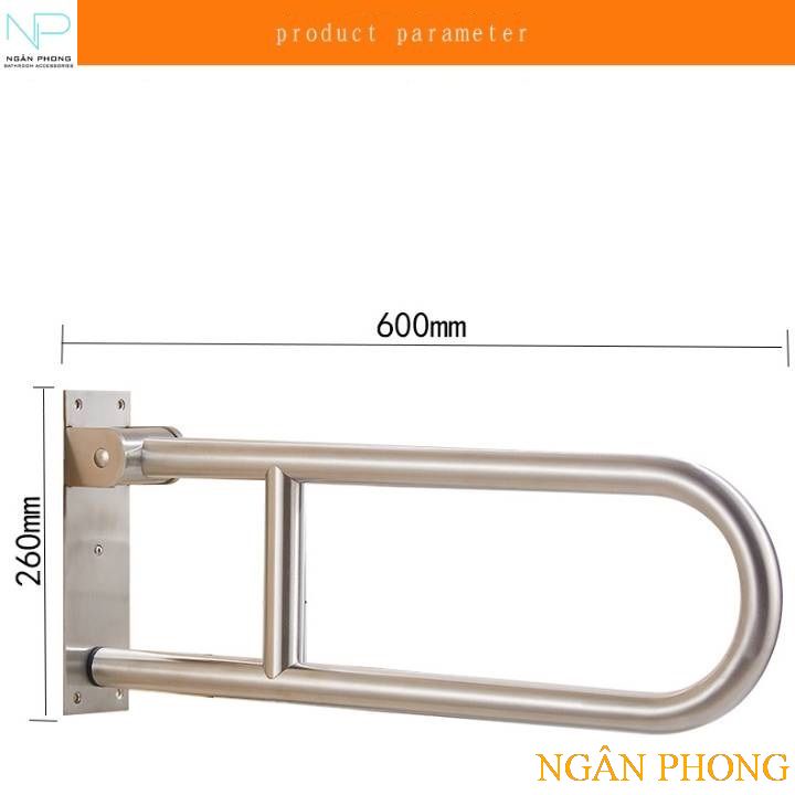 TAY VỊN AN TOÀN CHO NGƯỜI GIÀ, NGƯỜI KHUYẾT TẬ INOX 304- CHỮ H DI ĐỘNG