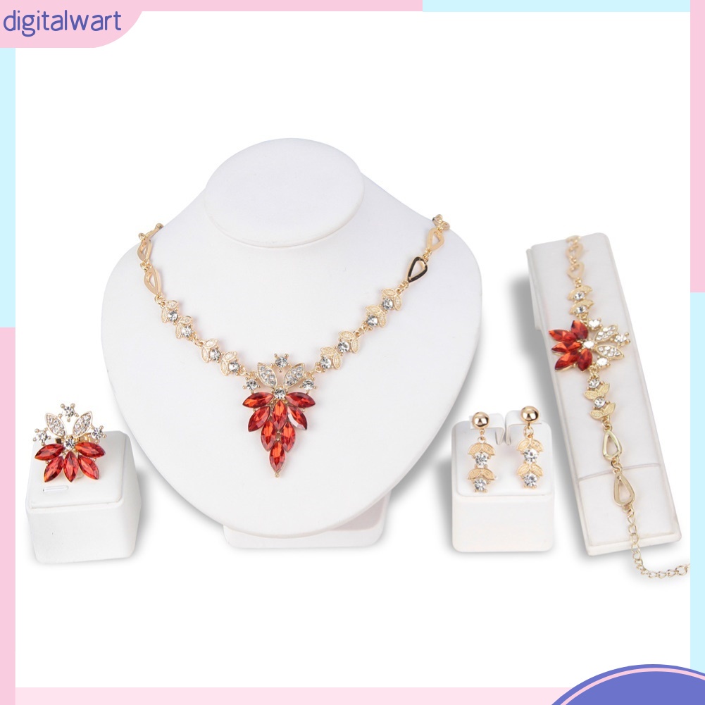 Bộ trang sức đính kim cương giả hình chùm nho sang trọng cho nữ