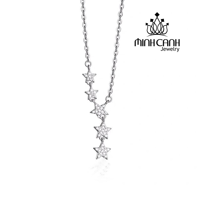 Dây Chuyền Bạc Dải Ngân Hà Đính Đá - Minh Canh Jewelry