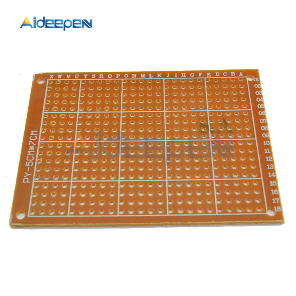 Set 100 bảng mạch PCB 50x70 mm 2.54mm 5x7 cm