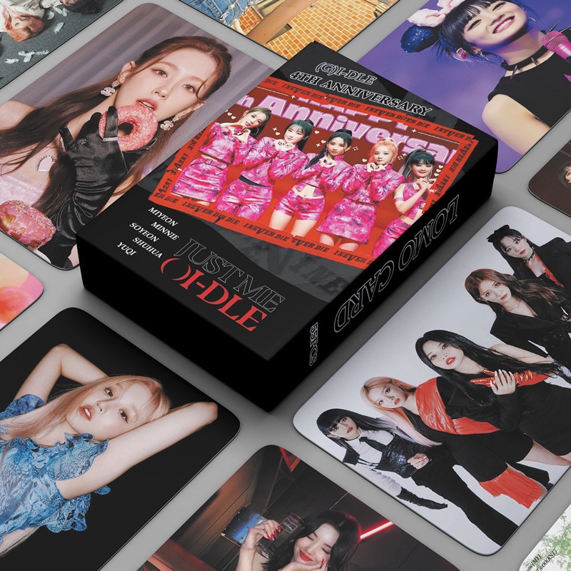 Hộp 55 Tấm Thẻ Ảnh LOMO In Chữ JUST ME I NEVER DIE 2022