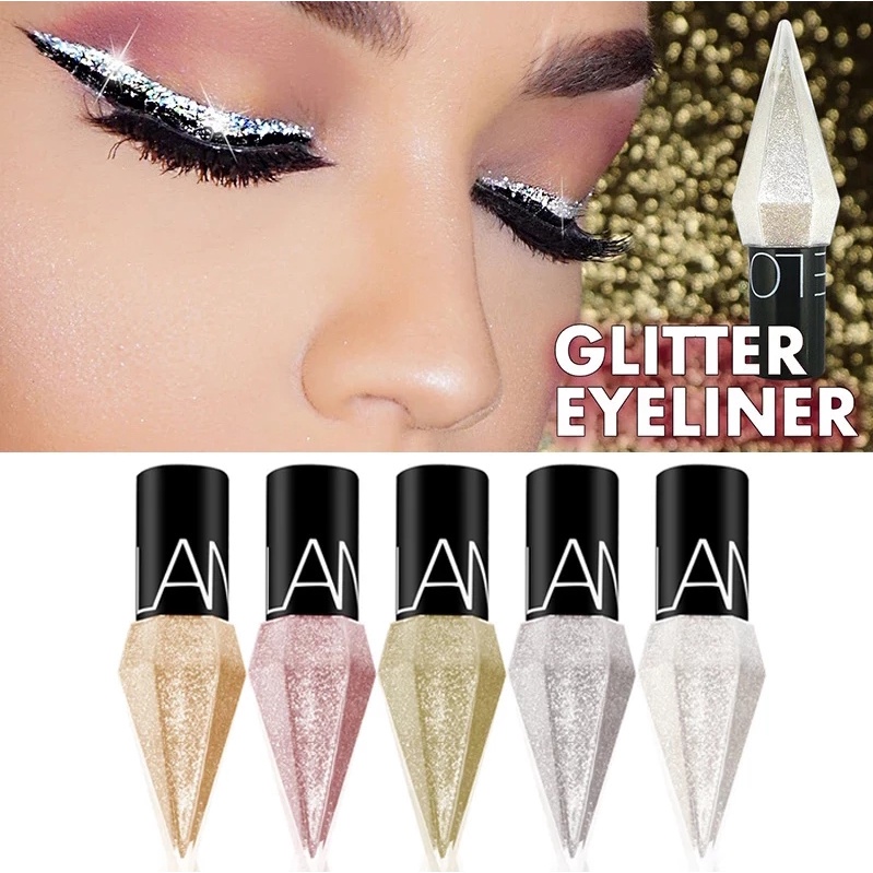 Bút Kẻ Mắt Dạng Lỏng 5 Màu Tùy Chọn Nhanh Khô Tiện Dụng