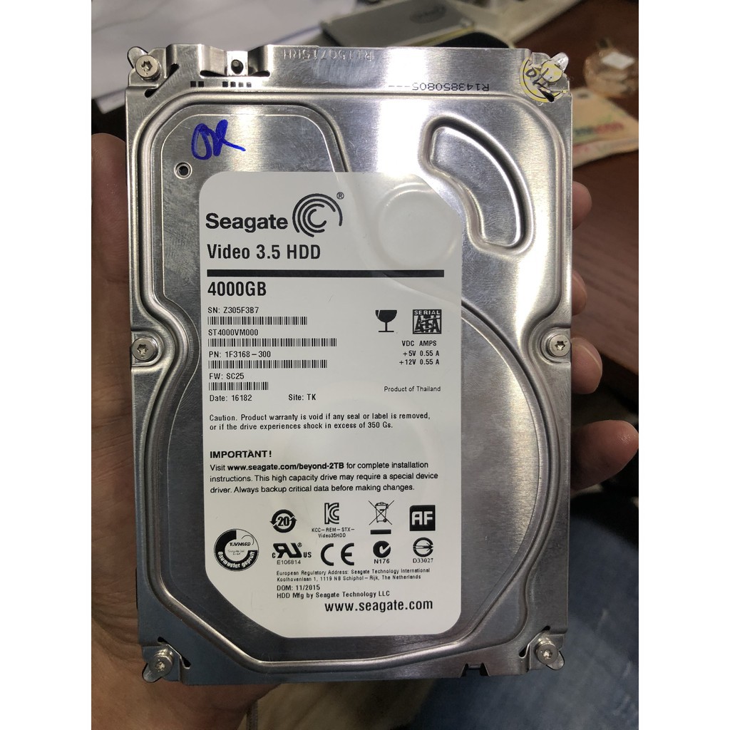 Ổ cứng gắn trong HDD cũ 3TB 4TB 6TB hiệu Seagate, Toshiba, WD 95