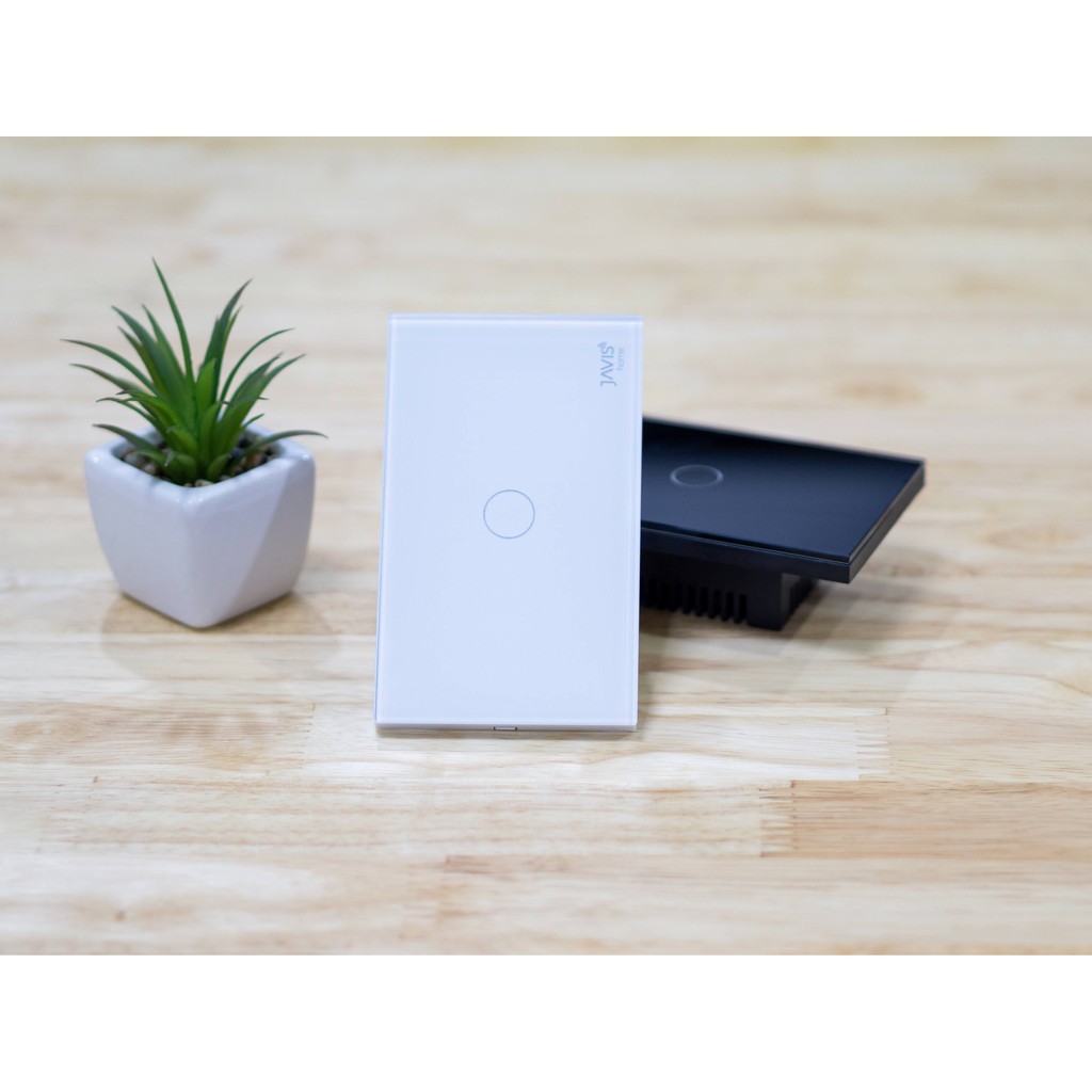 Công tắc cảm ứng thông minh JAVIS 1 Gang- Công tắc WIFI điều khiển qua ứng dụng Javis Home, điều khiển bằng tiếng Việt