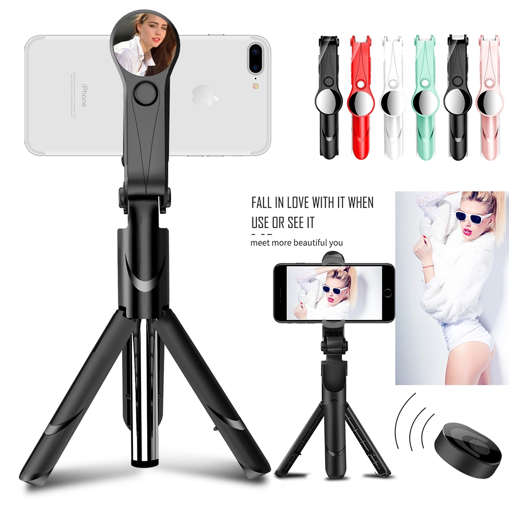 Gậy Chụp Ảnh Selfie Xt09S Kết Nối Bluetooth Có Gương Cho Iphone Xiaomi | BigBuy360 - bigbuy360.vn